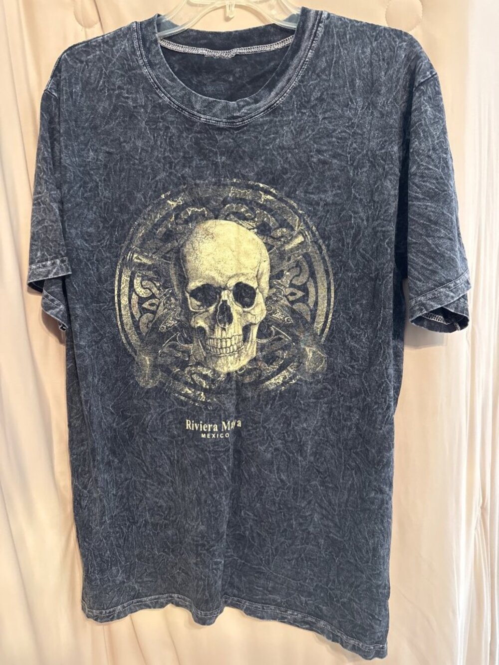 Riviera Maya Mexico T-Shirt Skull Halloween Small